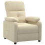 Sillón reclinable de tela crema en Sillones | Comprar online en Foru.es