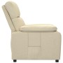 Sillón reclinable de tela crema en Sillones | Comprar online en Foru.es