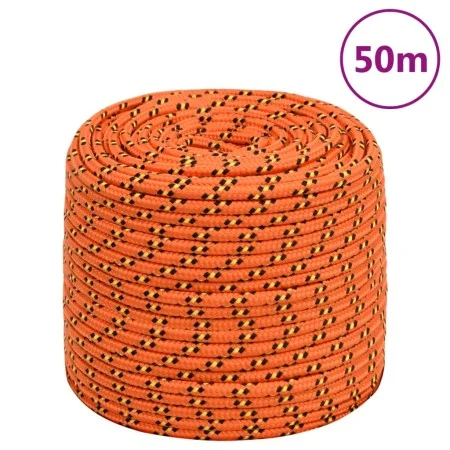 Orange polypropylene boat rope 6 mm 50 m by vidaXL, Ropes and metal cords - Ref: Foro24-152656, Price: 13,71 €, Discount: %