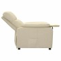 Sillón reclinable de tela crema en Sillones | Comprar online en Foru.es
