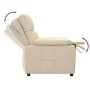 Sillón reclinable de tela crema en Sillones | Comprar online en Foru.es