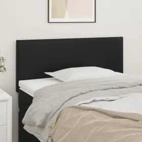 Cabecero de cuero sintético negro 100x5x78/88 cm de vidaXL, Cabeceros y pies de cama - Ref: Foro24-345772, Precio: 27,14 €, D...