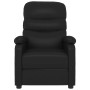Sillón reclinable de cuero sintético negro en Sillones | Comprar online en Foru.es