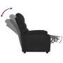 Sillón reclinable de cuero sintético negro en Sillones | Comprar online en Foru.es