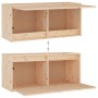 Muebles para TV 4 piezas madera maciza de pino de vidaXL, Muebles TV - Ref: Foro24-3100144, Precio: 208,71 €, Descuento: %