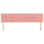 Cabeceros 2 unidades de terciopelo rosa 100x5x78/88 cm de vidaXL, Cabeceros y pies de cama - Ref: Foro24-346101, Precio: 74,7...