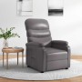 Sillón reclinable de cuero sintético gris en Sillones | Comprar online en Foru.es