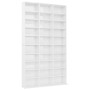Armario CDs madera contrachapada blanco brillo 102x16x177,5 cm de vidaXL, Almacenamiento para CD y DVD - Ref: Foro24-801784, ...
