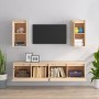 Muebles para TV 4 piezas madera maciza de pino de vidaXL, Muebles TV - Ref: Foro24-3100169, Precio: 206,75 €, Descuento: %