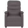Sillón reclinable de cuero sintético gris en Sillones | Comprar online en Foru.es