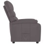 Sillón reclinable de cuero sintético gris en Sillones | Comprar online en Foru.es
