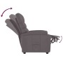 Sillón reclinable de cuero sintético gris en Sillones | Comprar online en Foru.es