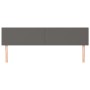Cabeceros 2 unidades de cuero sintético gris 90x5x78/88cm de vidaXL, Cabeceros y pies de cama - Ref: Foro24-345836, Precio: 6...