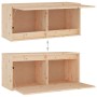 Muebles para TV 4 piezas madera maciza de pino de vidaXL, Muebles TV - Ref: Foro24-3100169, Precio: 206,75 €, Descuento: %