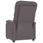 Sillón reclinable de cuero sintético gris en Sillones | Comprar online en Foru.es