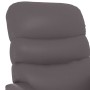Sillón reclinable de cuero sintético gris en Sillones | Comprar online en Foru.es