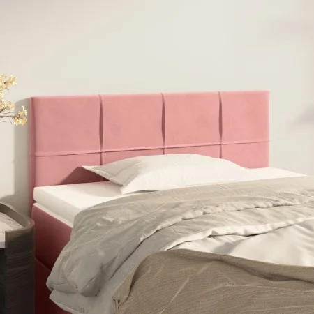 Cabecero de terciopelo rosa 100x5x78/88 cm de vidaXL, Cabeceros y pies de cama - Ref: Foro24-346045, Precio: 47,75 €, Descuen...