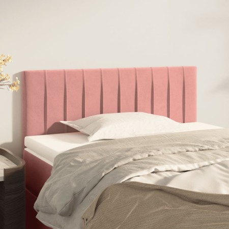 Cabecero de terciopelo rosa 100x5x78/88 cm de vidaXL, Cabeceros y pies de cama - Ref: Foro24-346241, Precio: 50,78 €, Descuen...