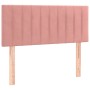 Cabecero de terciopelo rosa 100x5x78/88 cm de vidaXL, Cabeceros y pies de cama - Ref: Foro24-346241, Precio: 50,78 €, Descuen...