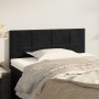 Cabecero de terciopelo negro 80x5x78/88 cm de vidaXL, Cabeceros y pies de cama - Ref: Foro24-346014, Precio: 34,98 €, Descuen...
