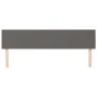 Headboards 2 units of gray synthetic leather 100x5x78/88 cm by vidaXL, Headboards and footboards - Ref: Foro24-345856, Price:...