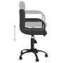 Silla de oficina giratoria de terciopelo negro en Sillas de oficina | Comprar online en Foru.es