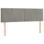 Cabeceros 2 unidades terciopelo gris claro 72x5x78/88 cm de vidaXL, Cabeceros y pies de cama - Ref: Foro24-345798, Precio: 57...