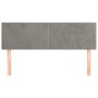 Cabeceros 2 unidades terciopelo gris claro 72x5x78/88 cm de vidaXL, Cabeceros y pies de cama - Ref: Foro24-345798, Precio: 59...
