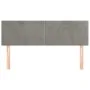 Cabeceros 2 unidades terciopelo gris claro 72x5x78/88 cm de vidaXL, Cabeceros y pies de cama - Ref: Foro24-345798, Precio: 57...