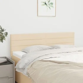 Headboards 2 units cream-colored fabric 72x5x78/88 cm by vidaXL, Headboards and footboards - Ref: Foro24-346149, Price: 64,17...