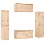 Muebles para TV 6 piezas madera maciza de pino de vidaXL, Muebles TV - Ref: Foro24-3100264, Precio: 280,05 €, Descuento: %