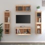 Muebles para TV 6 piezas madera maciza de pino de vidaXL, Muebles TV - Ref: Foro24-3100264, Precio: 280,05 €, Descuento: %