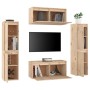 Muebles para TV 6 piezas madera maciza de pino de vidaXL, Muebles TV - Ref: Foro24-3100264, Precio: 280,05 €, Descuento: %