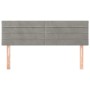 Cabeceros 2 unidades terciopelo gris claro 72x5x78/88 cm de vidaXL, Cabeceros y pies de cama - Ref: Foro24-346152, Precio: 48...