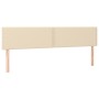 Cabeceros 2 unidades de tela color crema 100x5x78/88 cm de vidaXL, Cabeceros y pies de cama - Ref: Foro24-345989, Precio: 41,...