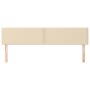 Cabeceros 2 unidades de tela color crema 100x5x78/88 cm de vidaXL, Cabeceros y pies de cama - Ref: Foro24-345989, Precio: 41,...