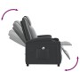 Sillón elevable cuero sintético negro en Sillones | Comprar online en Foru.es