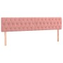 Cabeceros 2 unidades de terciopelo rosa 100x7x78/88 cm de vidaXL, Cabeceros y pies de cama - Ref: Foro24-346395, Precio: 94,1...