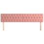 Cabeceros 2 unidades de terciopelo rosa 100x7x78/88 cm de vidaXL, Cabeceros y pies de cama - Ref: Foro24-346395, Precio: 94,1...