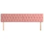 Cabeceros 2 unidades de terciopelo rosa 100x7x78/88 cm de vidaXL, Cabeceros y pies de cama - Ref: Foro24-346395, Precio: 93,3...