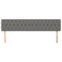 Cabeceros 2 unidades de tela gris oscuro 100x7x78/88 cm de vidaXL, Cabeceros y pies de cama - Ref: Foro24-346383, Precio: 65,...