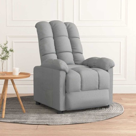Sillón reclinable de tela gris claro en Sillones | Comprar online en Foru.es