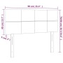 Cabecero de tela marrón oscuro 90x5x78/88 cm de vidaXL, Cabeceros y pies de cama - Ref: Foro24-346021, Precio: 39,57 €, Descu...