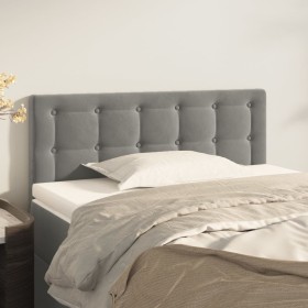 Cabecero de terciopelo gris claro 90x5x78/88 cm de vidaXL, Cabeceros y pies de cama - Ref: Foro24-346430, Precio: 45,29 €, De...