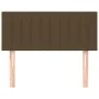 Dark brown fabric headboard 80x5x78/88 cm by vidaXL, Headboards and footboards - Ref: Foro24-346203, Price: 29,35 €, Discount: %