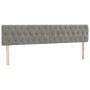 Cabeceros 2 unidades de terciopelo gris claro 100x7x78/88 cm de vidaXL, Cabeceros y pies de cama - Ref: Foro24-346390, Precio...