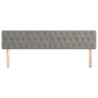 Cabeceros 2 unidades de terciopelo gris claro 100x7x78/88 cm de vidaXL, Cabeceros y pies de cama - Ref: Foro24-346390, Precio...