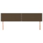 Cabeceros 2 unidades de tela marrón oscuro 90x5x78/88 cm de vidaXL, Cabeceros y pies de cama - Ref: Foro24-345967, Precio: 41...
