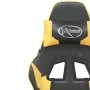 Gaming chair with massage and footrest black gold synthetic leather by vidaXL, Gaming chairs - Ref: Foro24-345459, Price: 133...