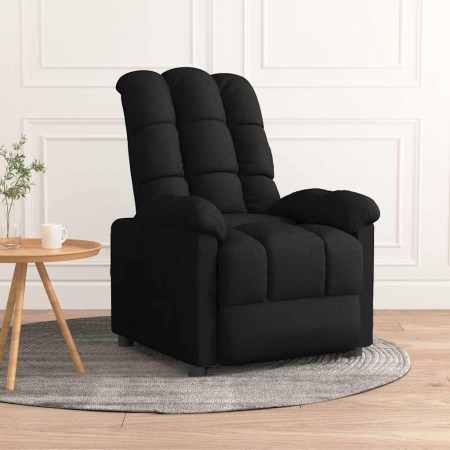 Sillón reclinable de tela negro en Sillones | Comprar online en Foru.es